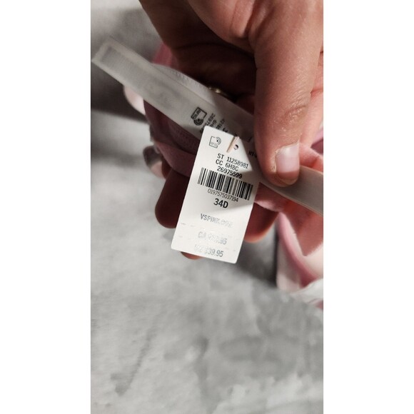 Victoria's Secret 34D Pink Lightly Lined Full Coverage Bra NWT - Picture 5 of 7